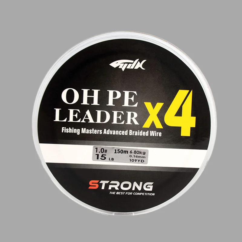 Yudeli 150m Braided 4 Strands PE Super Strong Fishing Line Hot Selling Durable and Reliable Floating Line for River Fishing