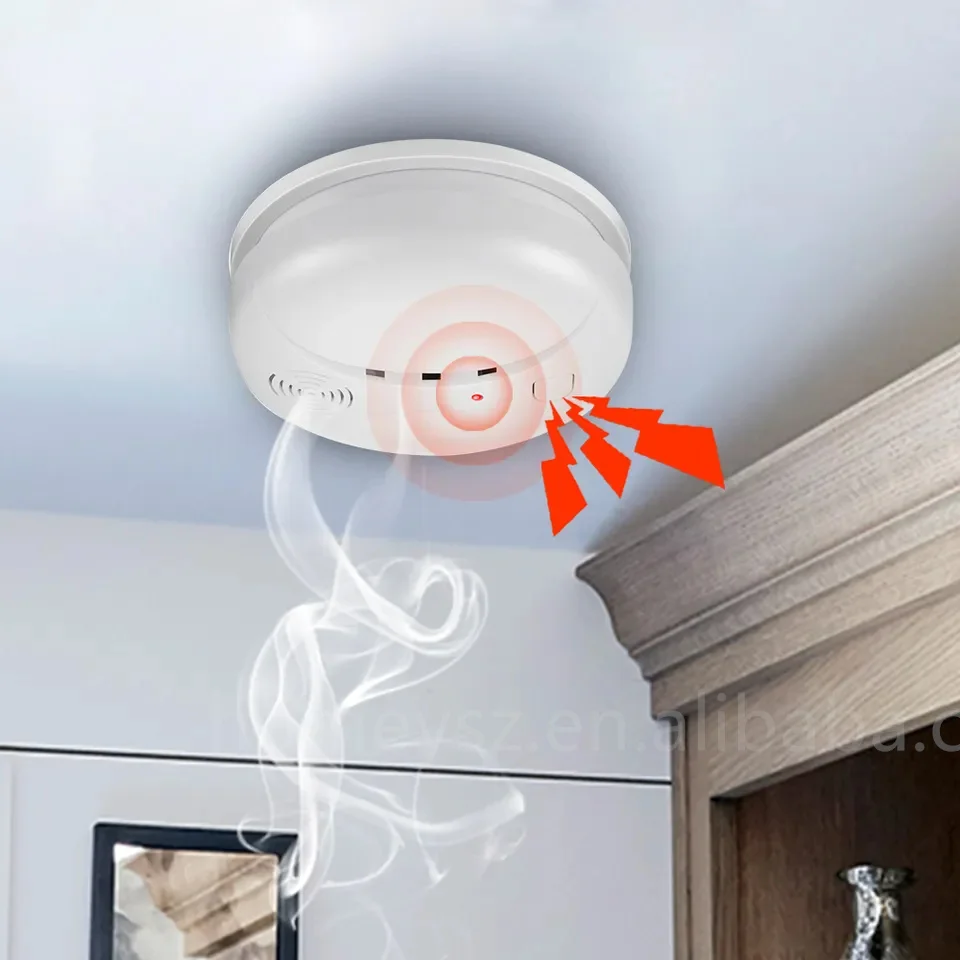 Safe and Convenient Restaurant Wireless High Sensitivity Fire Alarm Smoke Alarm
