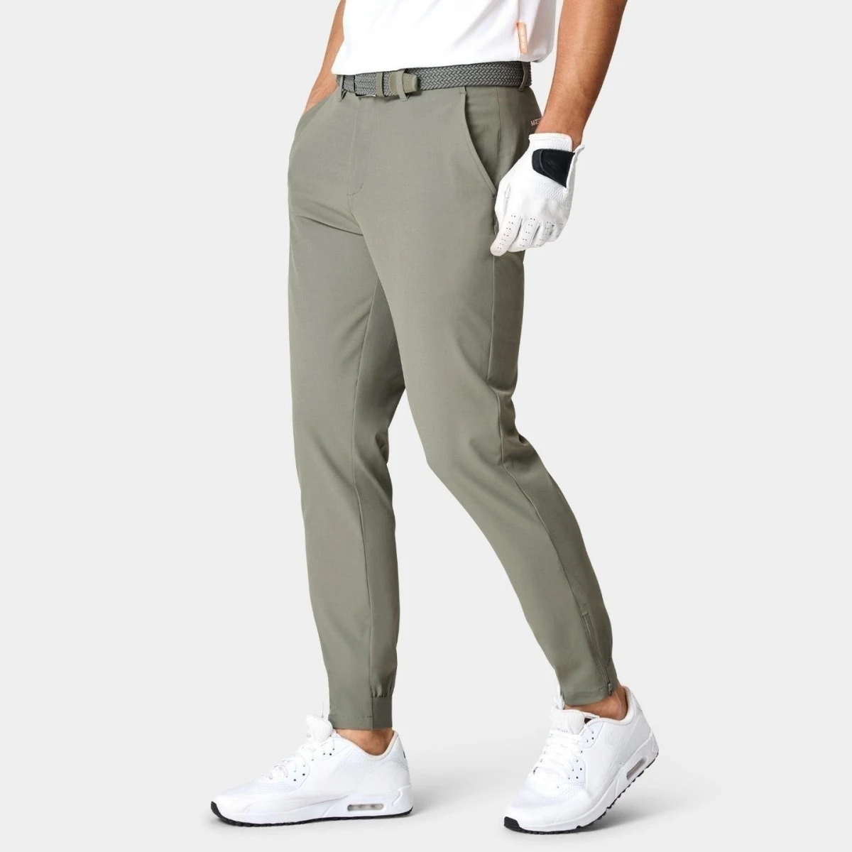 hot selling light weight breathable mens jogging pants 88% polyester 12% spandex four-way stretch golf pants for men