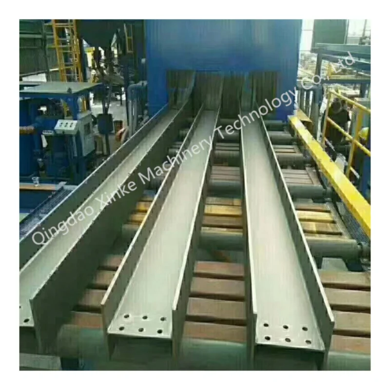 Qingdao Xinke Industrial Manufacturing Cleans Metal Surfaces H Beam Belt Pass Through Shot Blasting Machine