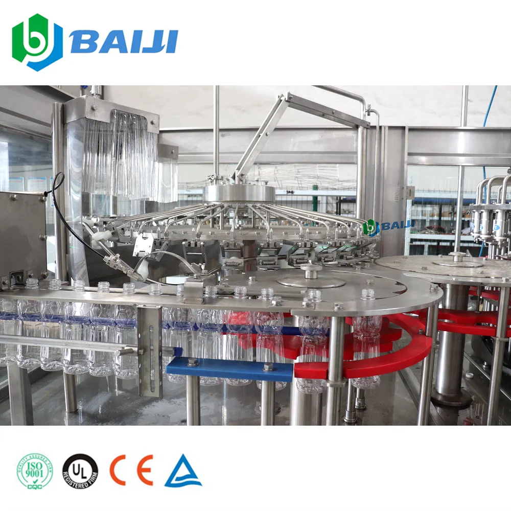 Automatic small plastic bottle concentrate mango fruit juice beverage making hot filling packing machine bottling line