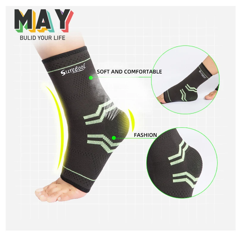 Adjustable Ankle Support Sleeve Compression High Elastic Sports Basketball Ankle Brace