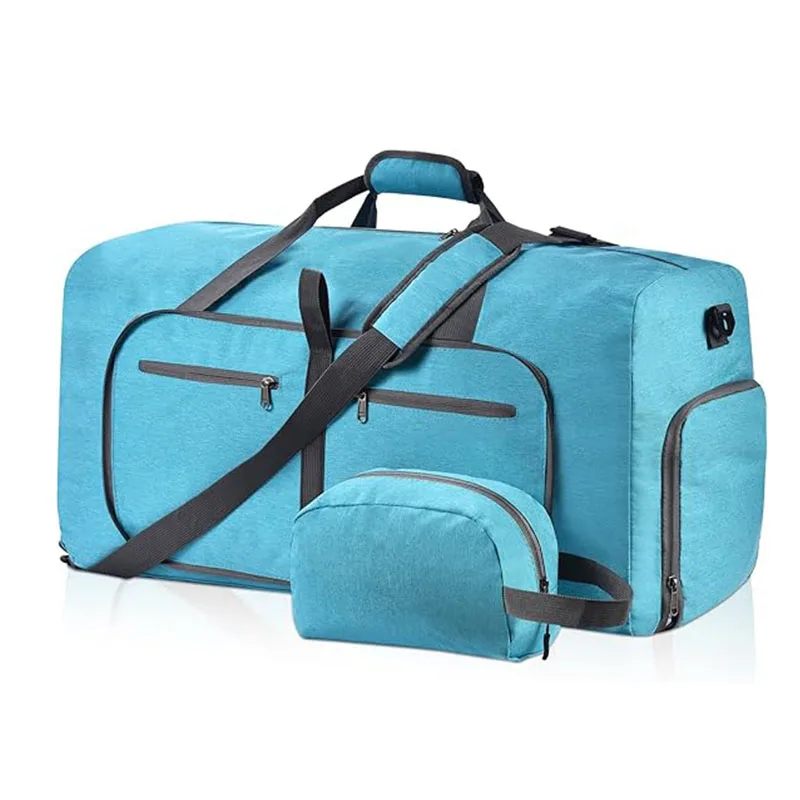 Duffle Bag with Shoes Compartment and Adjustable Strap Foldable Travel Duffel Bags for Men Women Waterproof Duffel Bags