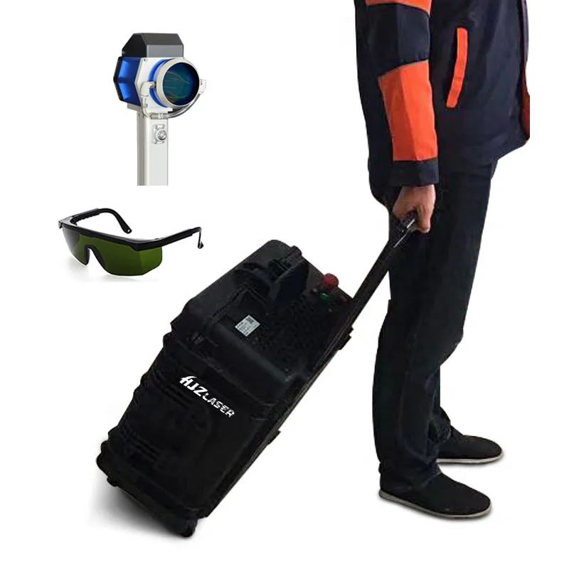 World Top Professional Mini Portable Laser Cast Iron Rust Remover Machine / Clean Laser 500w 1000w Price