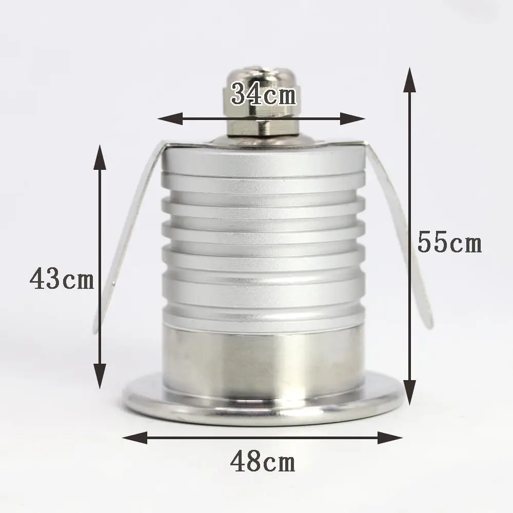 3W LED Underwater Light IP68 Waterproof Swimming Pool Light DC12-24V Safety Pond Fountain Spotlight Underground Lamp