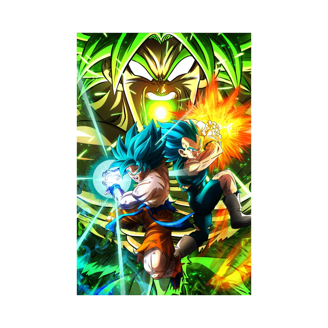 Superb Lenticular Sheet Dragon Ball 3D Picture Lenticular Anime Film Poster 3d Lenticular Printing 10lpi, 20lpi, 30lpi, 35lpi