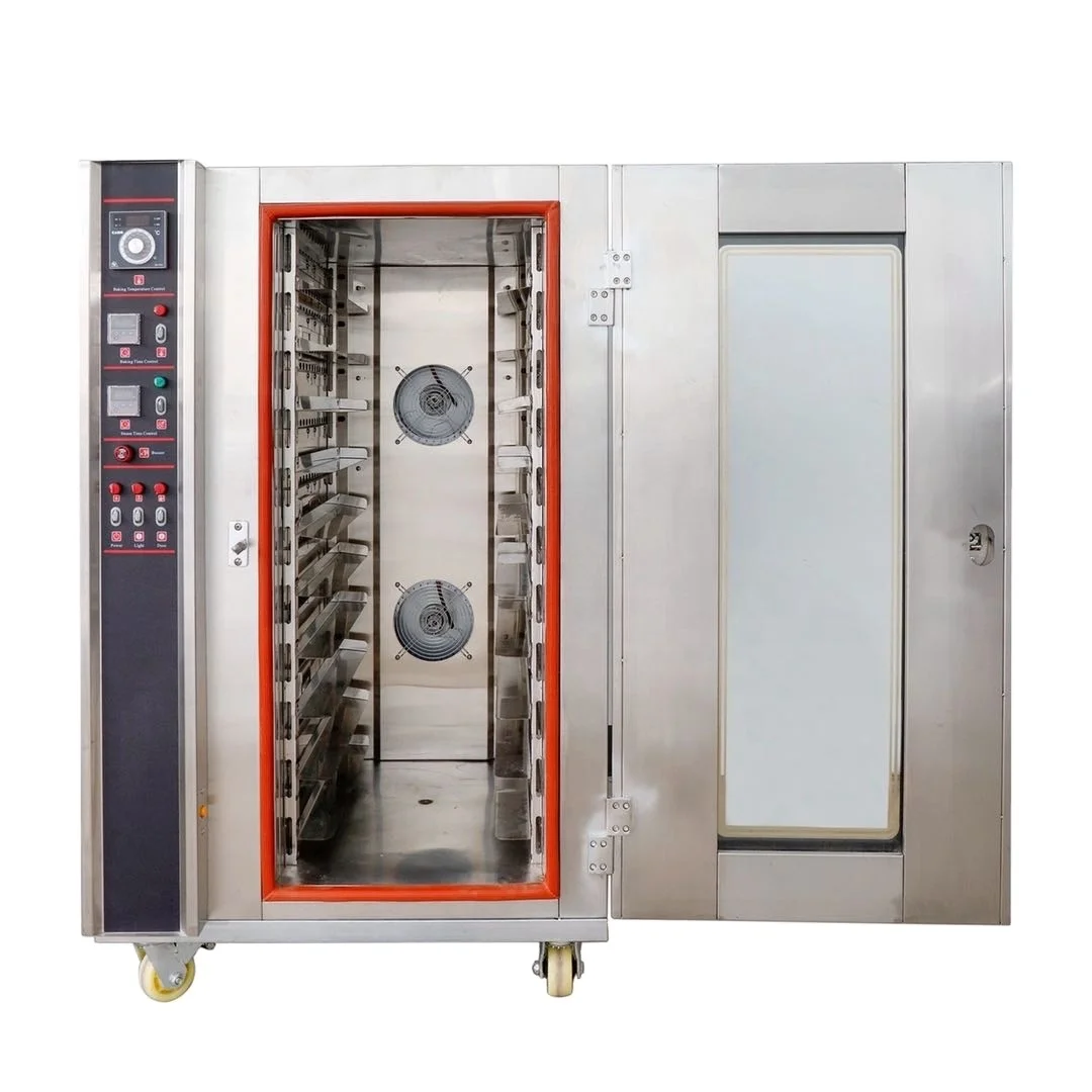 Вращающаяся духовка для хлеба печенья от производителя, 380 В, цена на электрическую Дизельную печь, 16 32 64 лотка, вращающаяся стойка, духовка, цена
