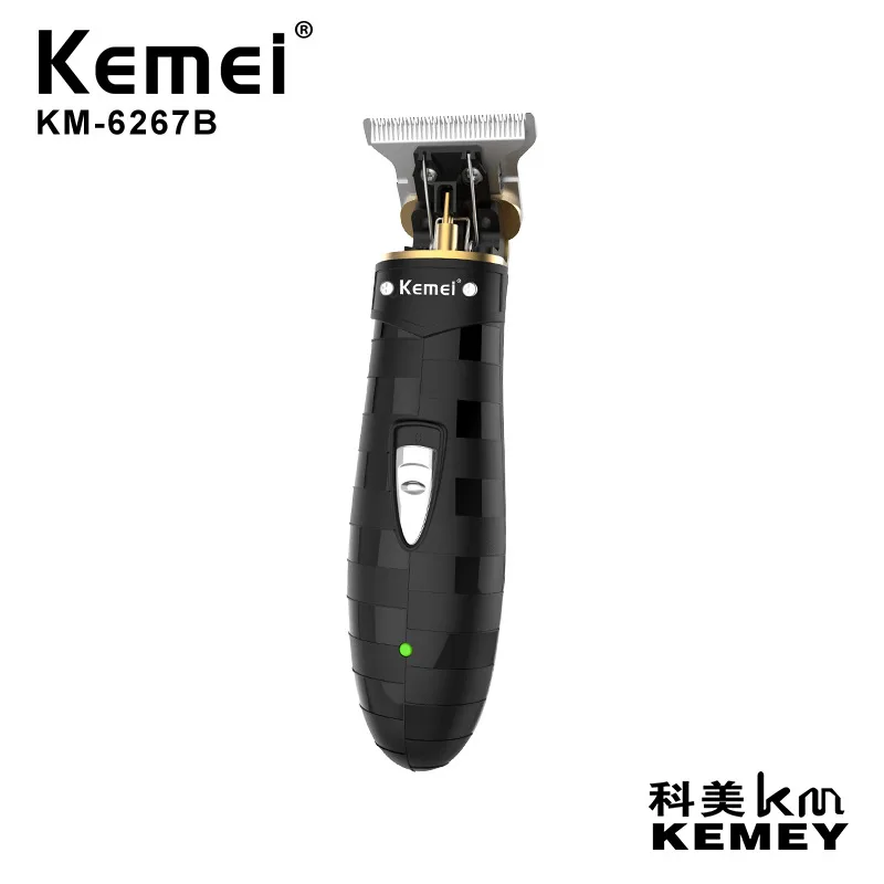 
Kemei hair clipper KM-6267B hollow L-shaped cutter head, charging display body, USB rechargeable electric clippers 