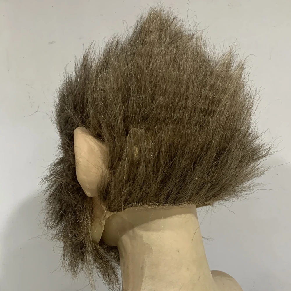 Black Myth WuKong Mask 3A Game Role-Playing Novelty Halloween Party Costume Props Adult Gifts Latex Full Face Mask With Hair