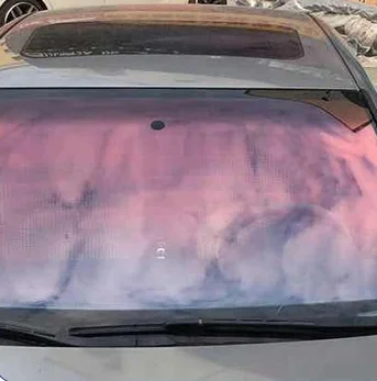 Chameleon car window tint film with reflection function VLT 80% chameleon window film