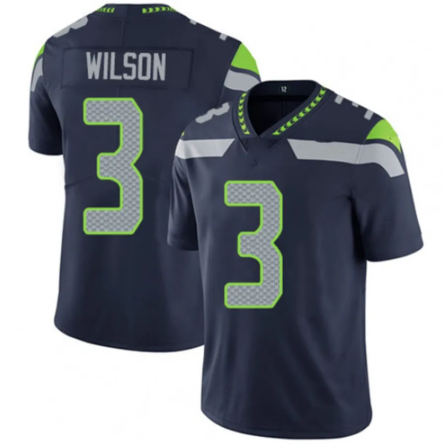 3 Russell Wilson Jersey 14 DK Metcalf 54 Bobby Wagner 16 Tyler Lockett 12#Fan Football Jerseys 49#GRIFFIN