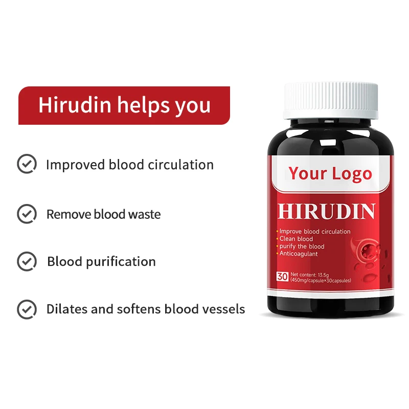 OEM Custom Label hirudin capsule supplement leech Organic Bulk Natural Extract Vegan herbal Hirudin capsules