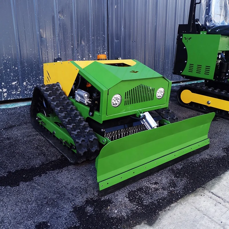 Remote Control Lawn Mower With Snow Plow For Sale