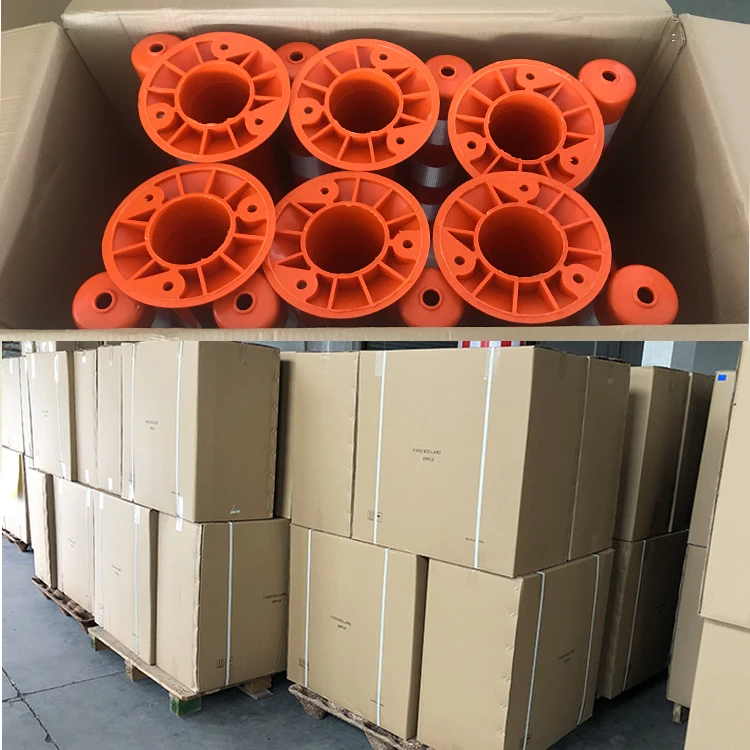 Orange Guaranteed Quality Road Sign Plastic 750mm Flexible Bollard PU Traffic Warning Delineator Bollard Traffic Warning Post