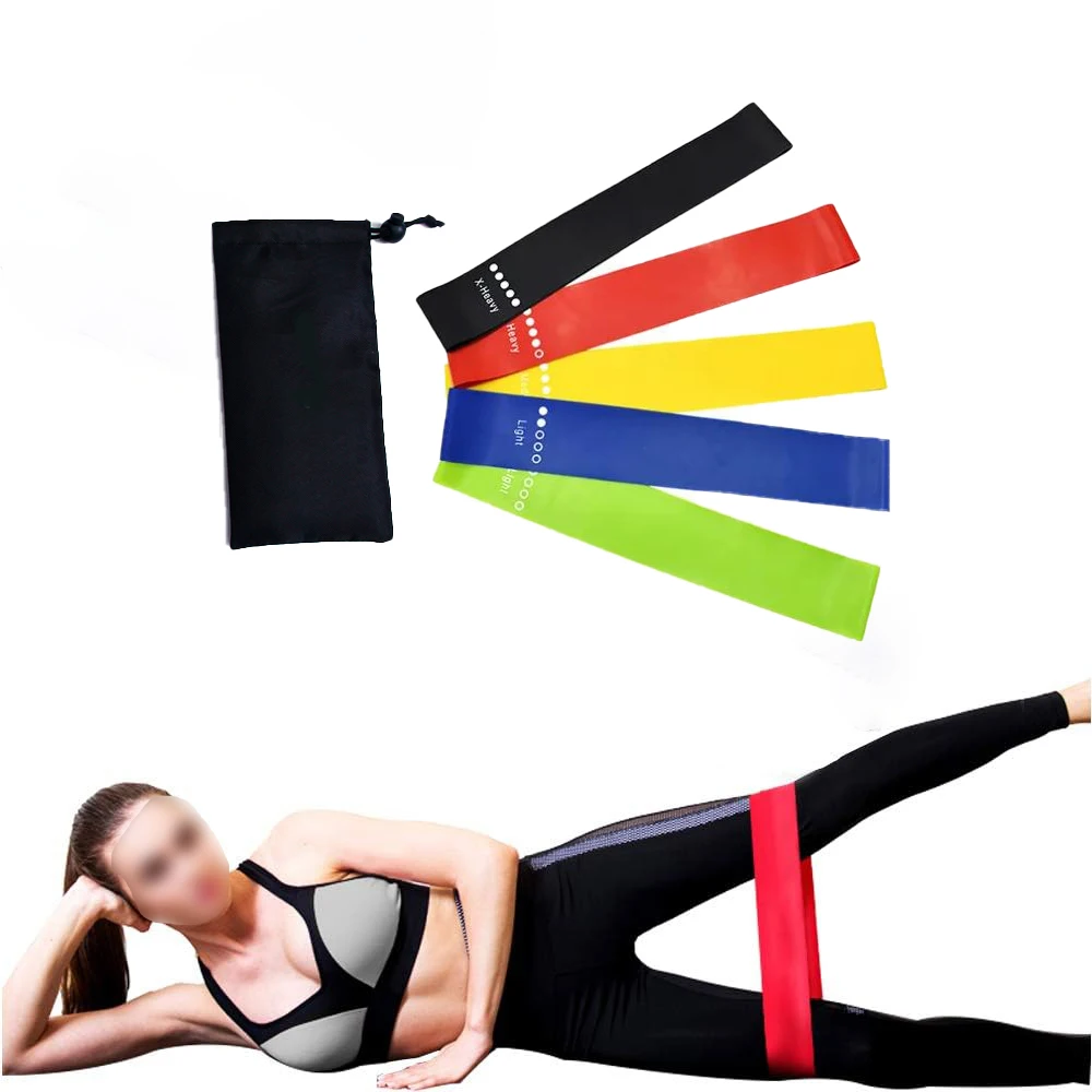 Custom Logo Elastic mini latex bands for Fitness Bands Exercise Latex nature rubber Resistance Bands