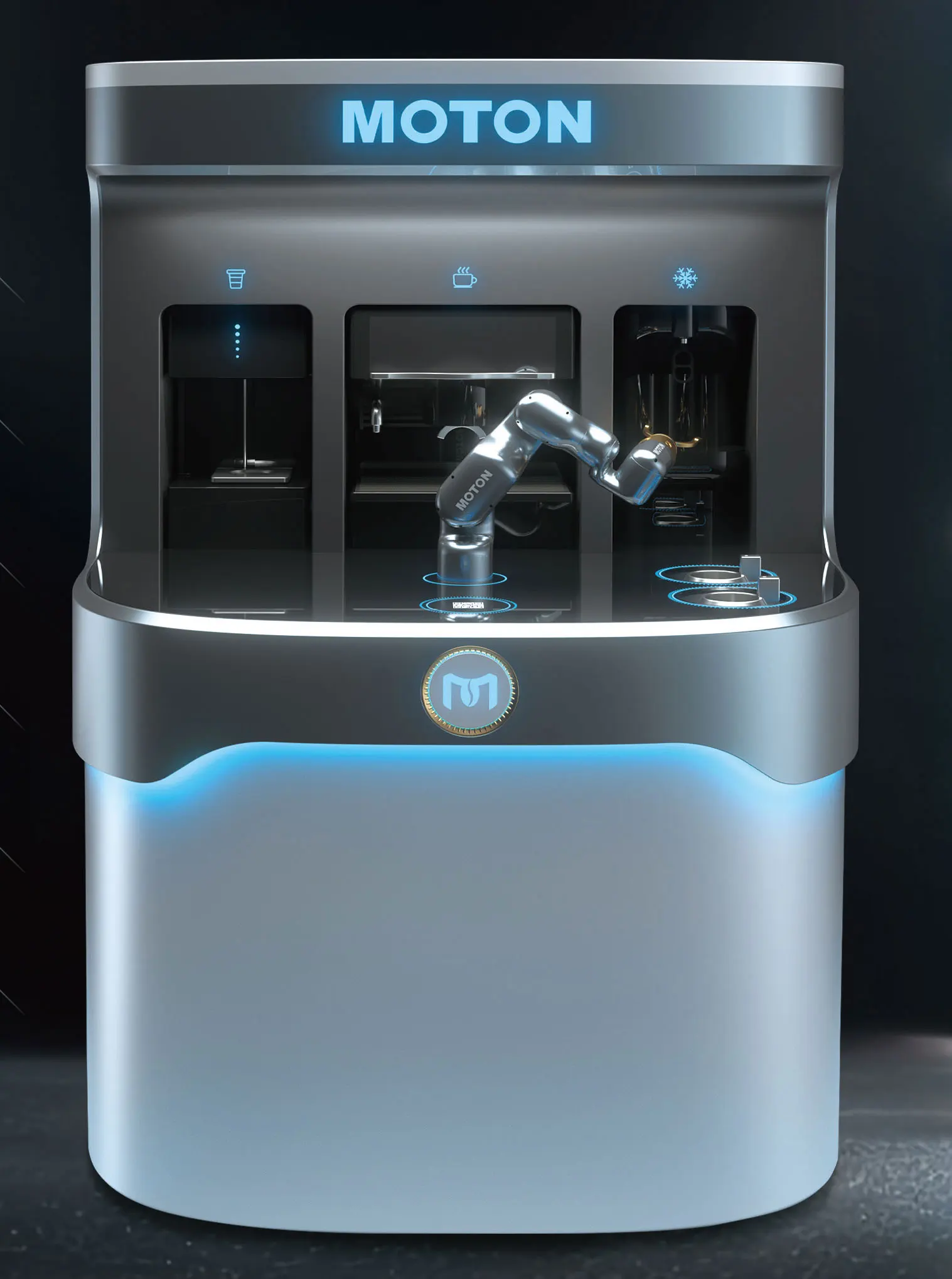 New Designed Vending Machine Smart Commercial Unmanned Coffee Milk Tea Robot
