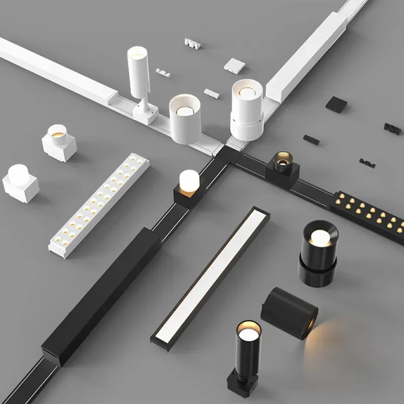 DGLUX Ultra Thin Adjustable Linear System Spotlight Smart Magnetic Led Light With Magnetic Track Rail