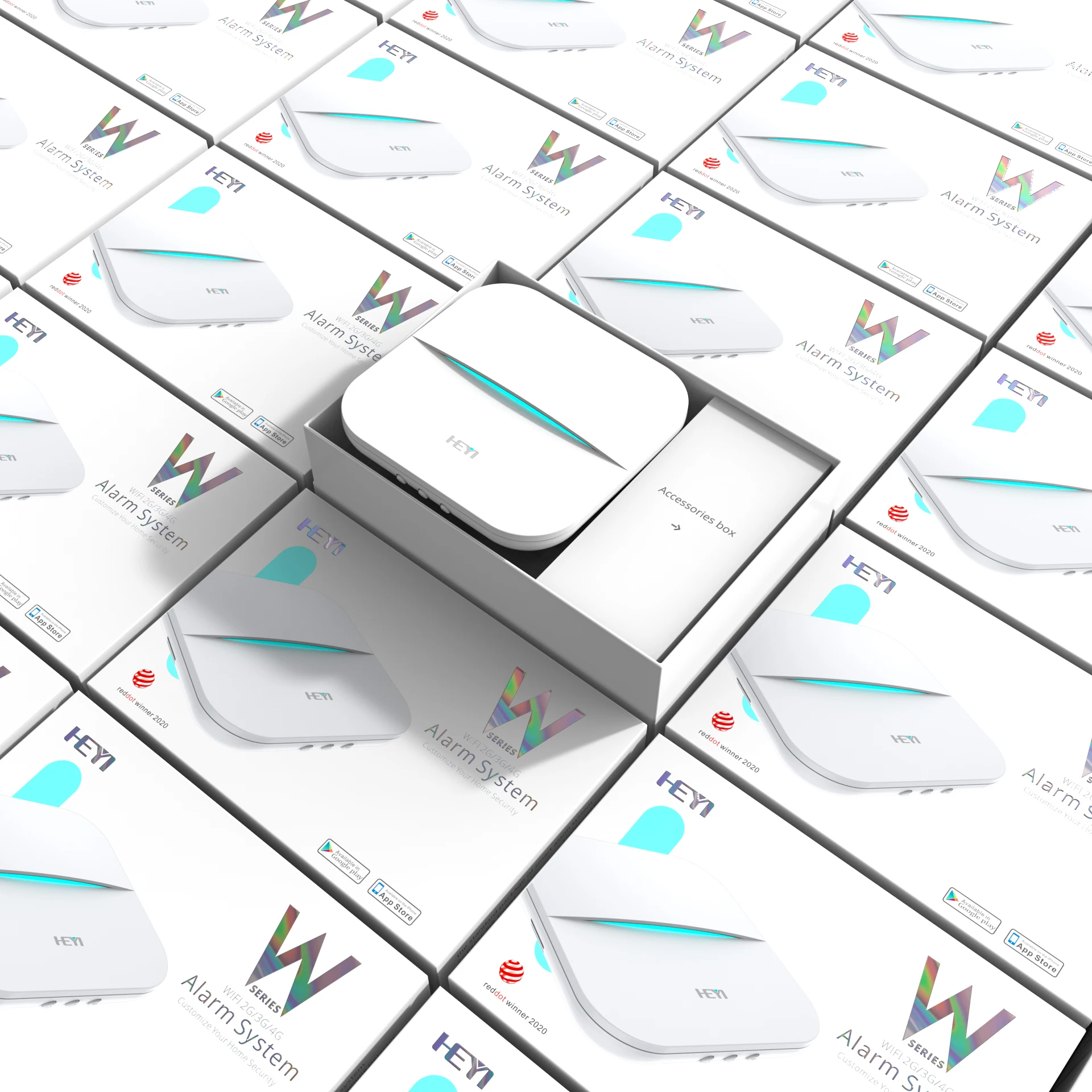 W21 заводская цена WIFI PSTN система сигнализации для умного дома использованные ЖК-мониторы Белый Черный Поддержка 8 шт. 2 года CE FCC