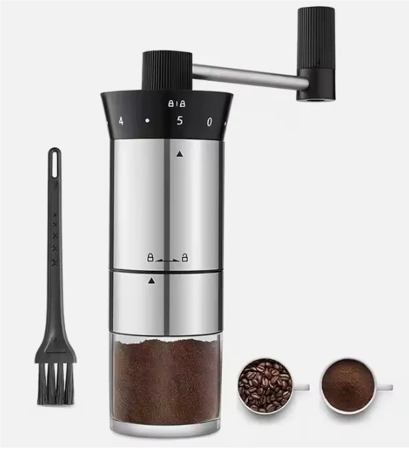 china best hand coffee grinder small portable coffee bean stainless steel  professional commercial 64mm flat burr coffee grinder