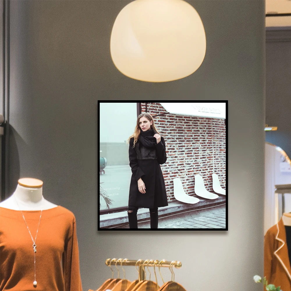 For Supermarket 33.2 Inch High Definition Square Screen Lcd Digital Signage Advertising Monitor Square Screen