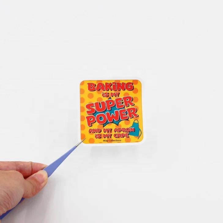 Custom Die Cut Sticker Gloss Vinyl Cartoon Packaging with Waterproof Printing Logo for Shipping Labels in Coffee Industry