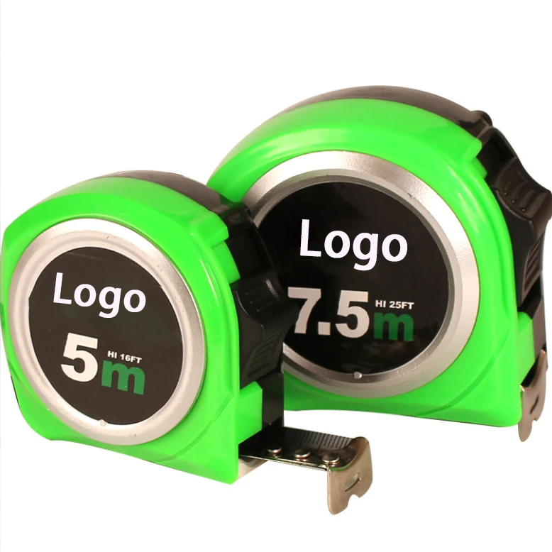 3m/5m/7.5m/10m cheap co-molded rubber case steel measuring tapes for sale supply custom logo packing