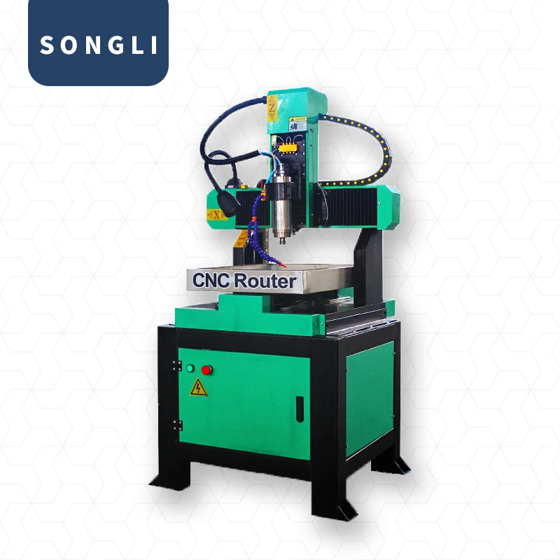 Songli 6060 four-axis four-linkage 1.5kw woodworking CNC machinery DIY miniature carving machine stone machinery