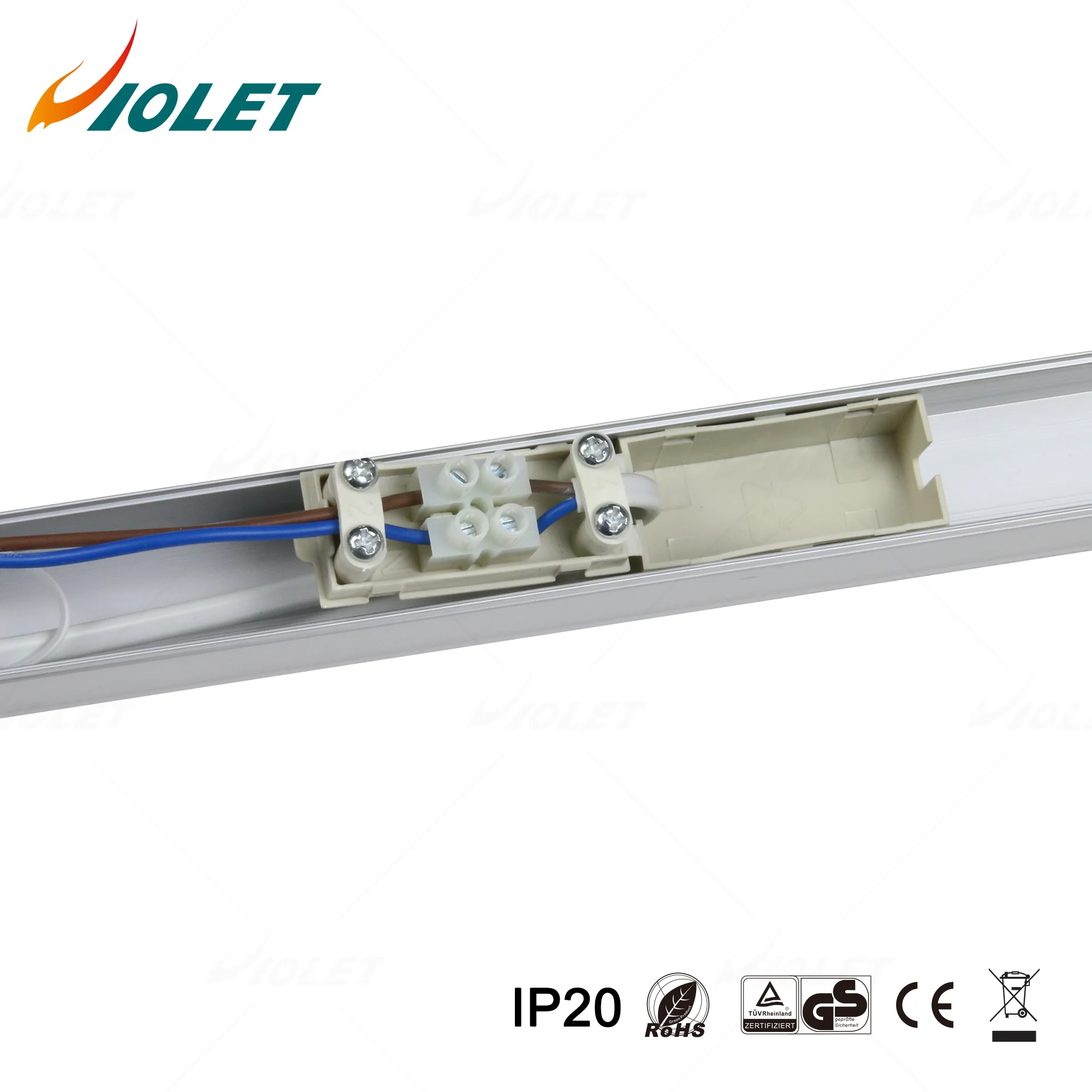 Горячая продажа крытый IP20 led Баттен 10 Вт 20 16 24 алюминиевый корпус линейный свет