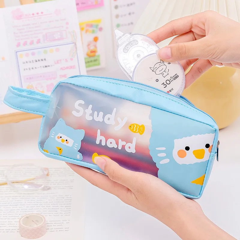 Kawaii милые сумки карандаш для девочек Детская сумка для ручек водонепроницаемый пенал для школы