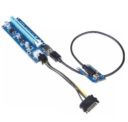 Мини PCIe к PCI express 16X Райзер для ноутбука внешняя графическая карта EXP GDC BTC Antminer Miner mPCIe PCI-e слоту