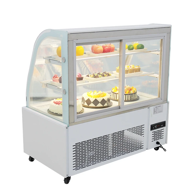 1.2m cases open bakery showcase mini cake display refrigerator