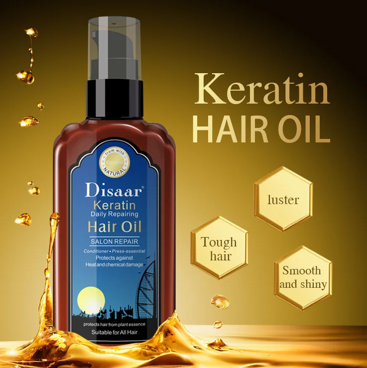 Daily Natural Plant Repair Hair Care Keratin and Argan Treatment Keratin Oil For Men Women