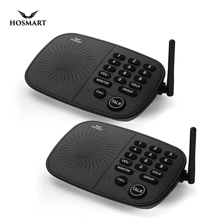 wireless intercom phone for home 10 channel and  2 bags