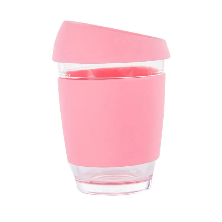 100% Biodegradable Reusable Cheap Reasonable Price Coffee Cup Sleeve Silicone Glass Cup Cover Tea And Coffee Silicone Cup
