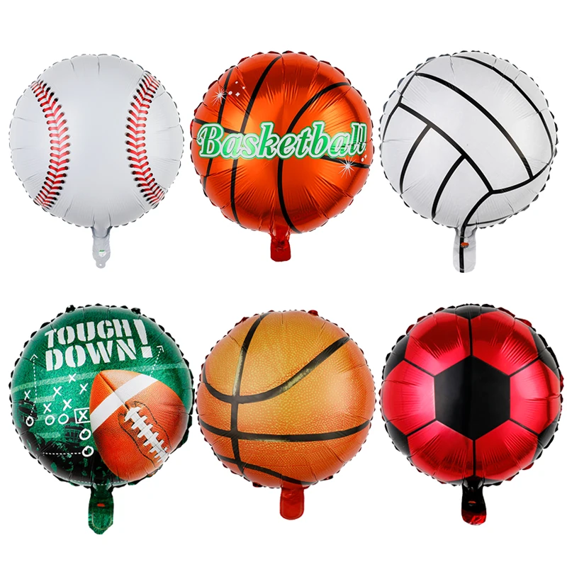 18 Inch Foil Balloon Game Entertainment Watch Football Basketball Baseball Party Decoration Scene Birthday Balloon Toy