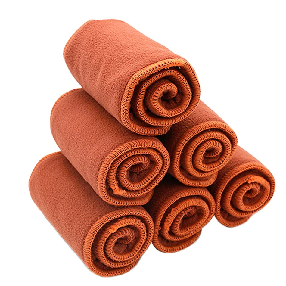 Happy flute reusable diapers cotton insert prefold cloth diapers absorbent soaker wholesale