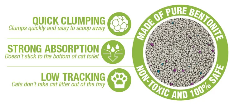 Kitty Litter Sand with Fragrance 10L OEM Easy Clean Cat Clean Bentonite Cat Litter