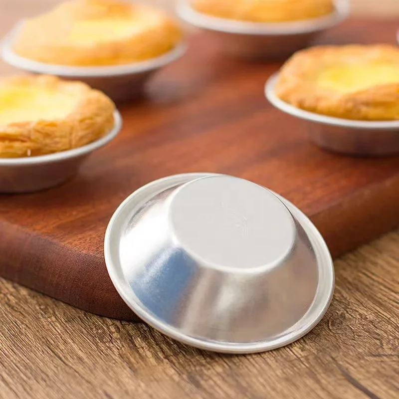 High Quality Aluminum Egg Tart Mold Baking Pudding Pastry Molds