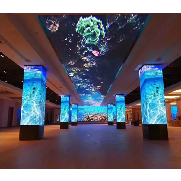 New design indoor P2.5 P3 SMD Full color rgb soft curved circular led displays 320*160mm flexible led modules
