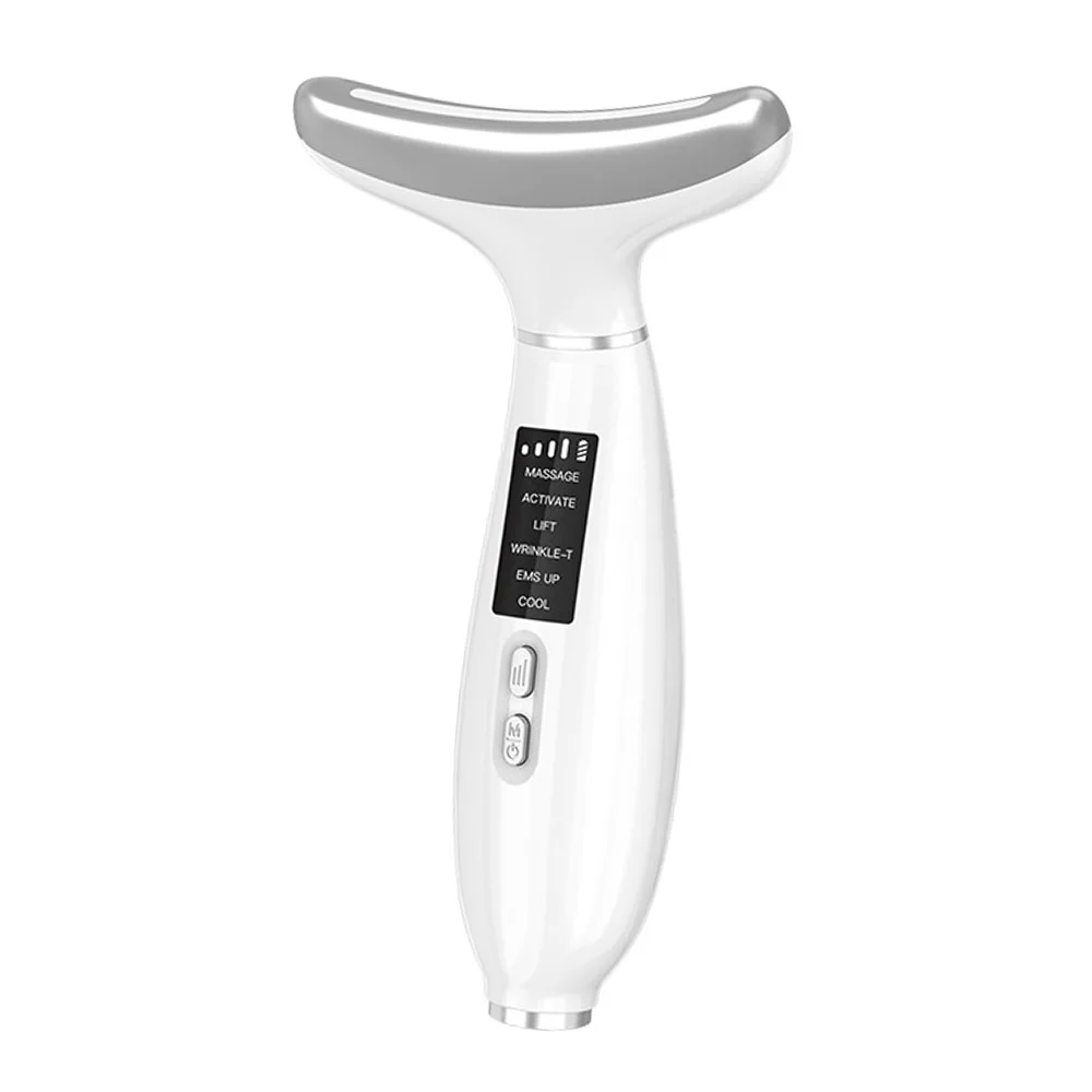 Hot Sale Neck Lift Beauty Device Anti-aging Skin Care Rejuvenation V Facial Hot Cold Compress Face And Neck Lifting Massager