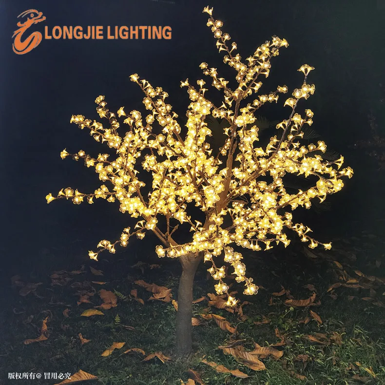 1188 leds H:2M LED lighted large outdoor artificial cherry blossom trees