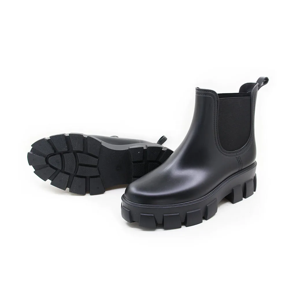 2022 newest Fashion high platform women rain boots waterproof shoes