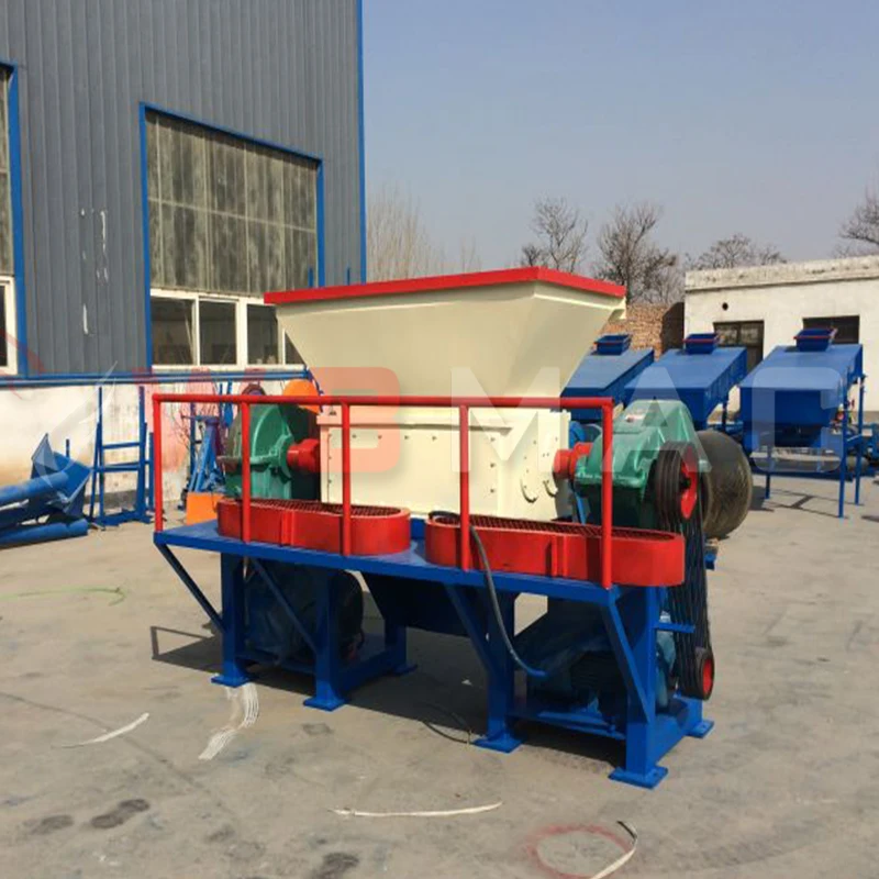 Single industrial shredder scrap large plastic shredder machine solid organic waste shredder crusher machine