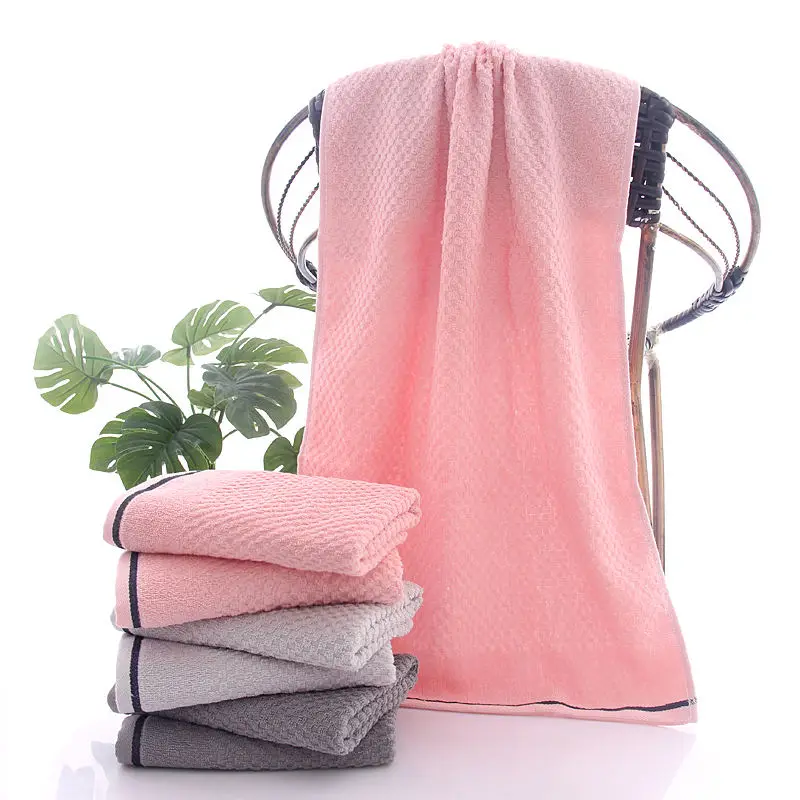 towel honeycomb waffle adult absorb water No shedding Breathable and absorbent towel