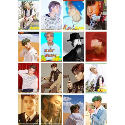 Wholesale Kpop 16pcs/set Idol Merchandise ZERO Ateez Photo Card Lomo Card