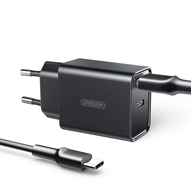 
JOYROOM L-QP183 PD QC3.0 fast charging data cable dual port mobile travel charger with cable good quality 