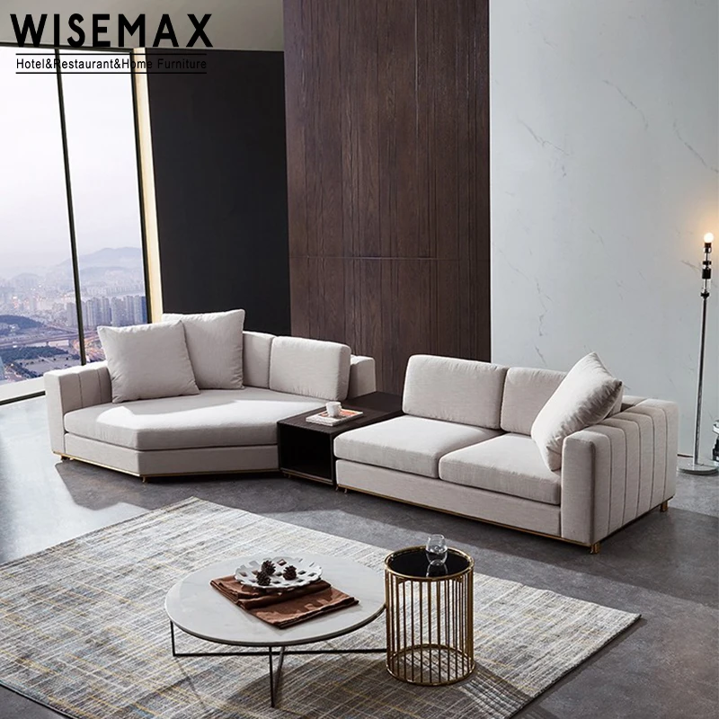 Современный модульный угловой диван WISEMAX итальянская мебель для гостиной секционный тканевый отеля