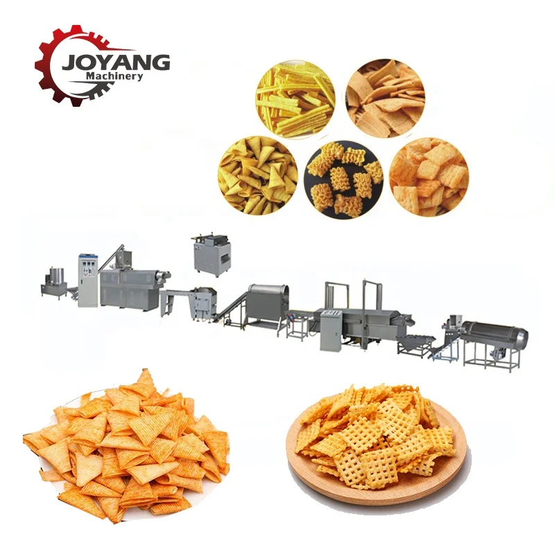 Doritos Chips Making Machine Fried Bugles Salad Sticks Snacks Processing Plant Fryum Pellets Production Equipment Line