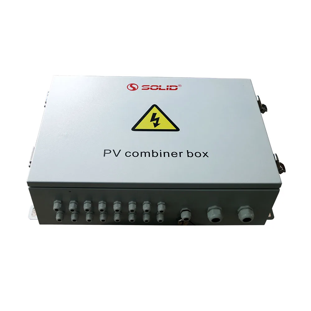PV Array Combiner Box 1000V 1500V 4 6 8 10 12 14 16 Strings In 1 Output Solar Panel Junction Distribution  Box For Solar System