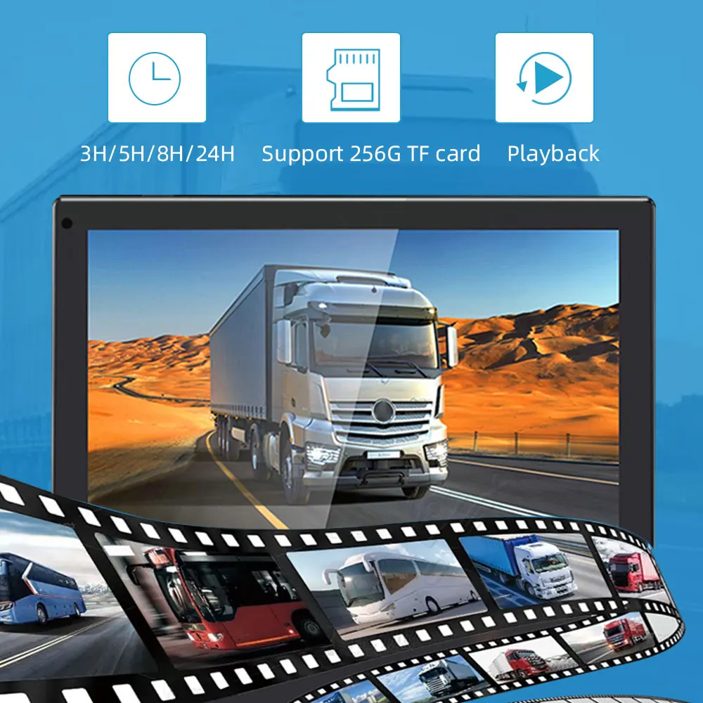 10.1-inch AI Intelligent Blind Spot Monitor Car Navigation Reversing Assistance All-in-one Machine Truck Monitor Display Screen